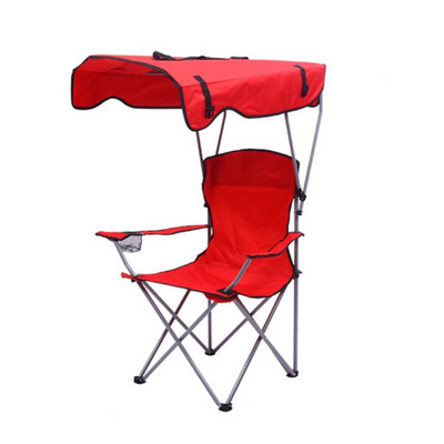 Portable Cheap Folding Chair Fishing Picnic Camping Beach Chair for Outdoor with SunShade Canopy