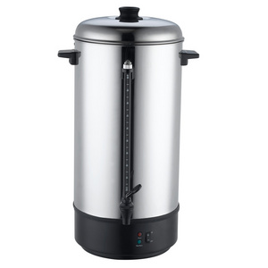 Stainless Steel Economy Electrical Hot Water Boiler Heater Catering Tea Coffee Urn Mulled Wine Warmer Beverage Dispenser