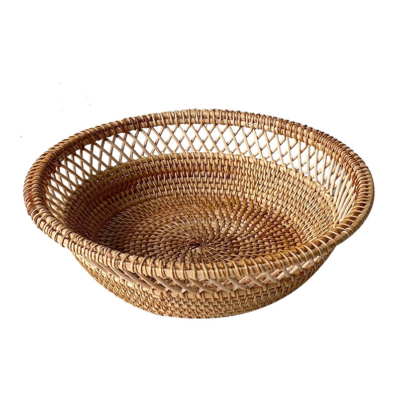 Vietnamese Autumn Vine Handwoven Fruit Bread Storage Basket