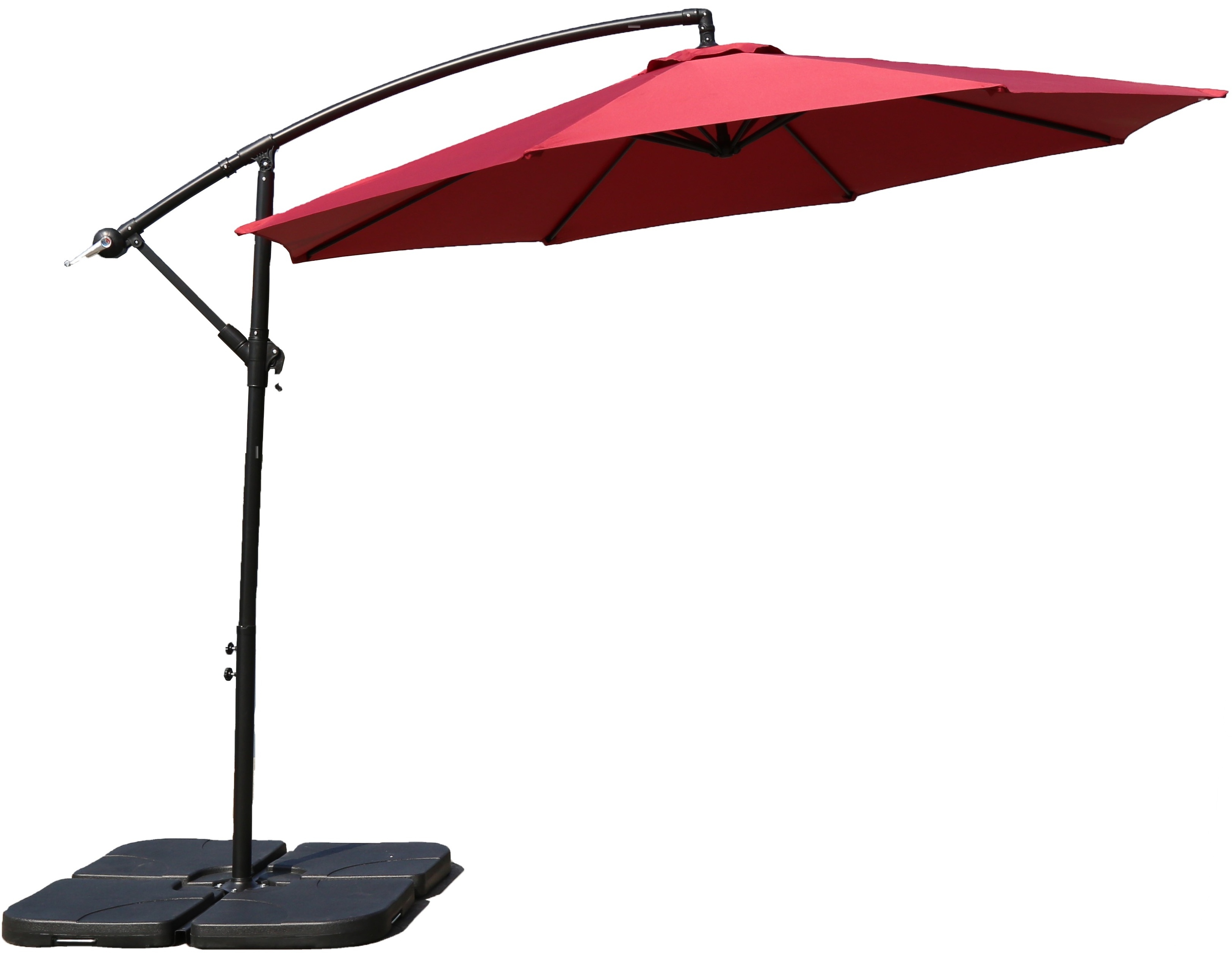 Outdoor Parasol Iron Banana Umbrella Patio Garden Restaurant Steel Outdoor Furniture Umbrella Manufacturer Umbrella Price 8 Ribs