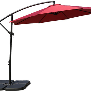 Outdoor Parasol Iron Banana Umbrella Patio Garden Restaurant Steel Outdoor Furniture Umbrella Manufacturer Umbrella Price 8 Ribs