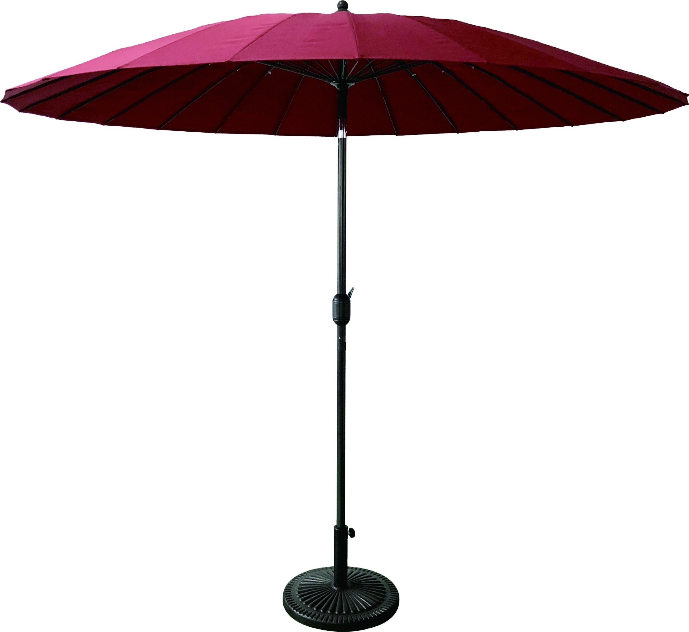 Tiltable Patio Umbrella with Fiberglass Ribs&Auto Tilt Garden Parasol