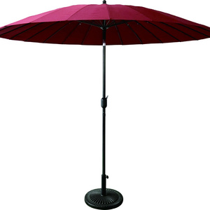 Tiltable Patio Umbrella with Fiberglass Ribs&Auto Tilt Garden Parasol