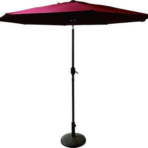 Tiltable Patio Umbrella with Fiberglass Ribs&Auto Garden Parasol