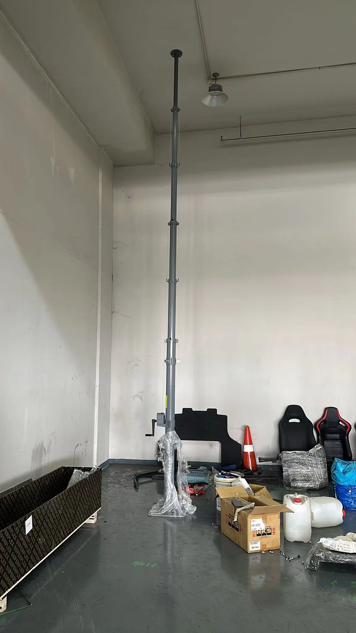 11M Fiberglass Telescopic Mast Camera pole