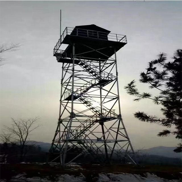 Security watch tower guard tower prison mountain Forest Observation Tower