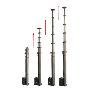 Fiberglass Antenna Mast And Aluminum Telescopic Antenna Mast Pole