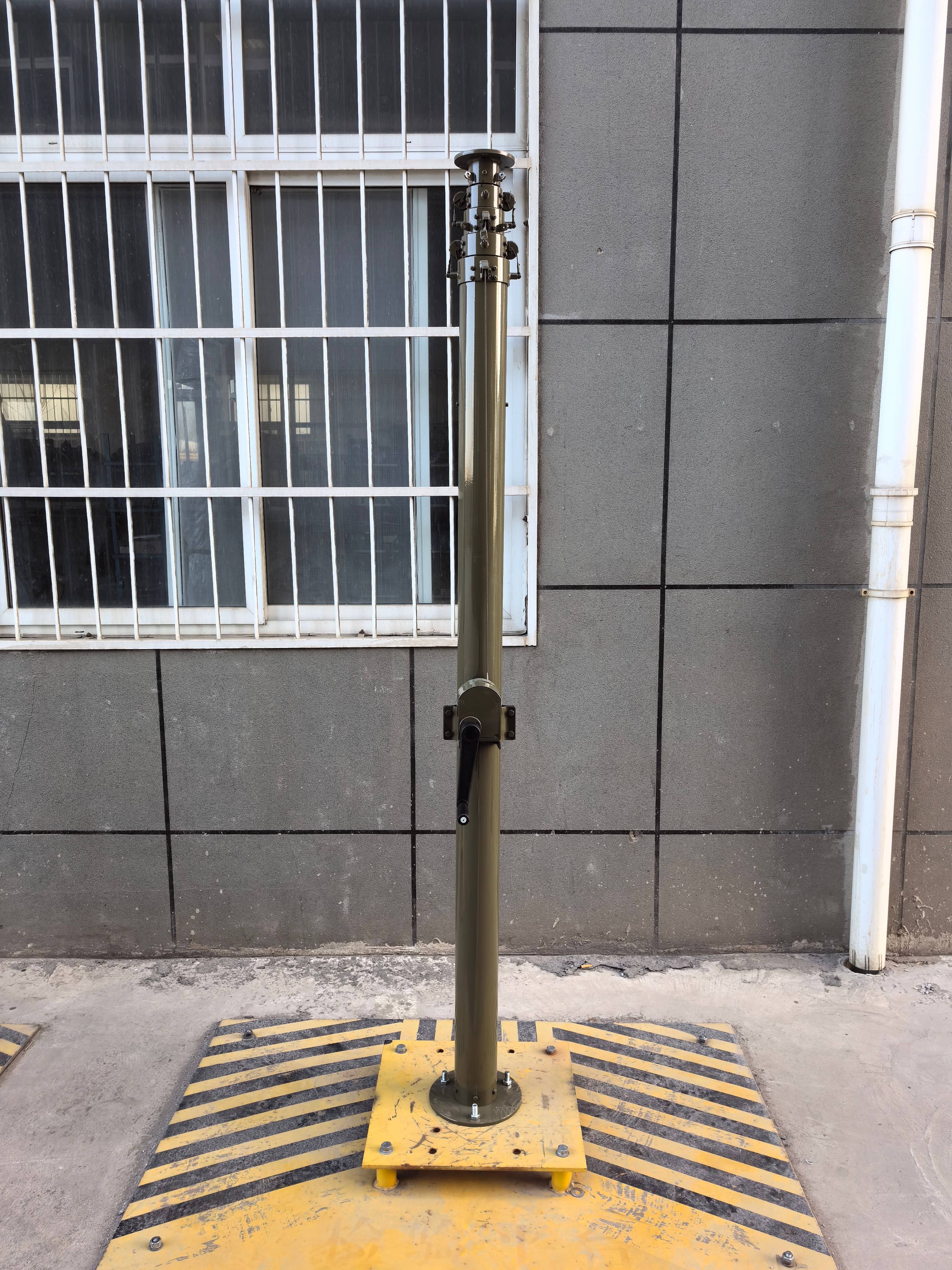 Manual Winch Mast Lock Telescopic Mast 12M