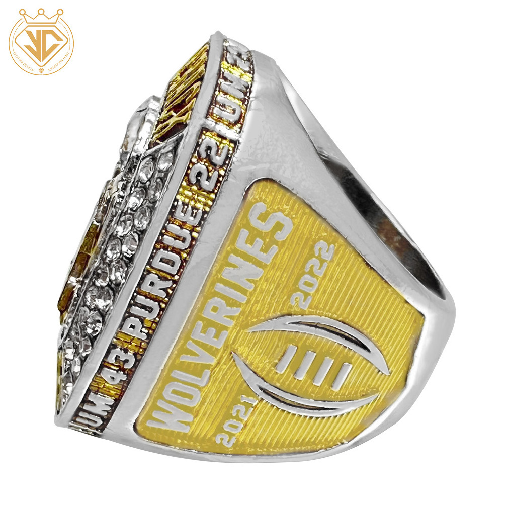 Wholesale Custom Softball Volleyball  Youth Championship Ring 2023 Michigan Wolverines Football Big Ten Championship Ring