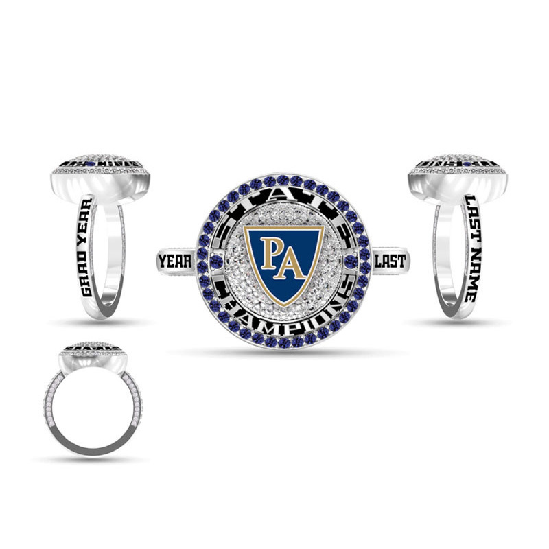 Custom Football Basketball Sports Usssa Baseball League Championship Ring Softball Volleyball High Quality Team Champions Ring