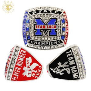 Yangcai Custom Football Basketball Sports Usssa Baseball Championship Ring Lsu Softball Volleyball Youth Lakers Champions Rings