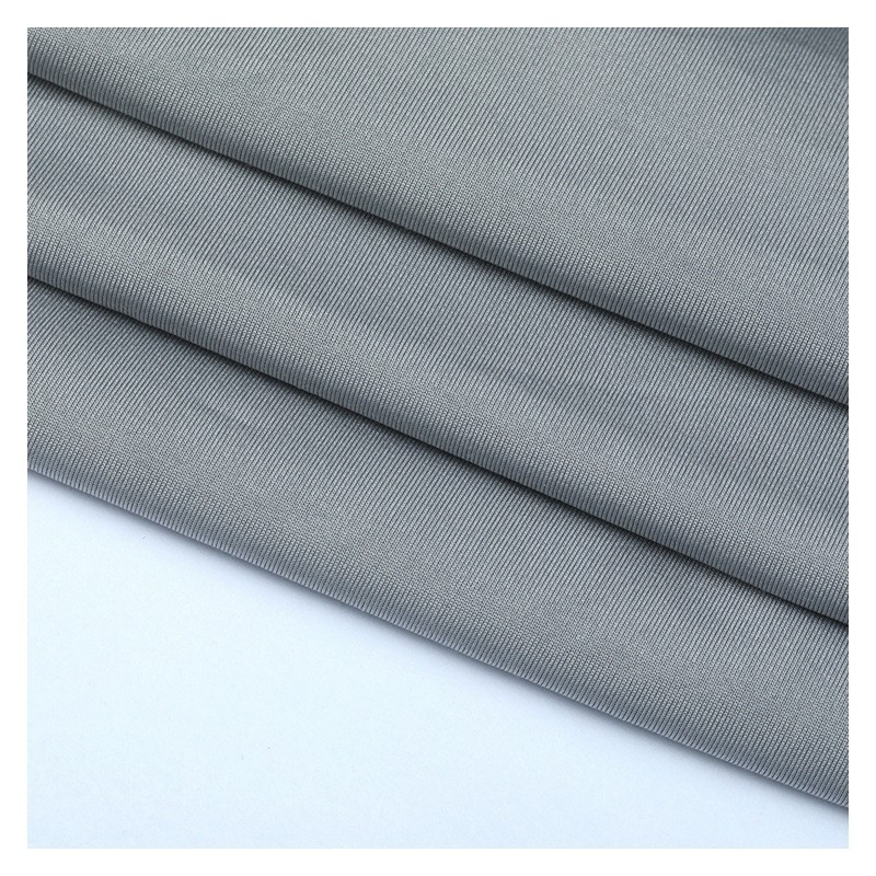 Stocks 260GSM 90% Polyester 10% Spandex Stretch Single Jersey Knit Milk Silk Fiber Fabric Polyester Elastane Apparel Fabric