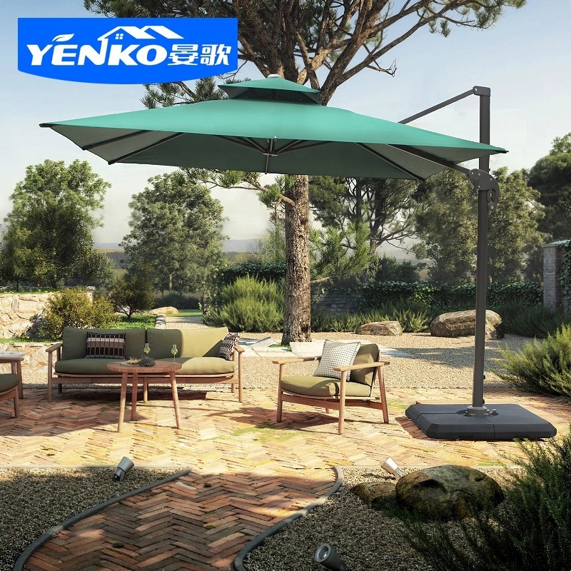 Big beach patio umbrella with logo cafe beer parasol umbrellas outdoor furniture