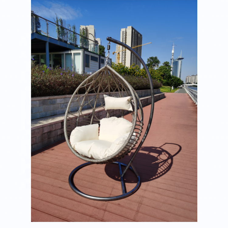 Muebles de exterior para jardin rattan wicker egg shaped patio swings hanging chair jardin furniture