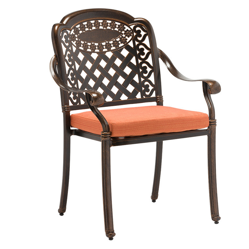 Outdoor garden Cast Aluminum Furniture Aluminum Dining Chair