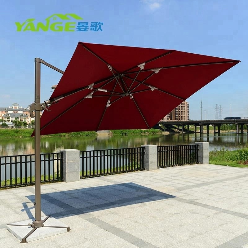 Aluminium outdoor beach umbrella with logo garden set patio umbrellas bases