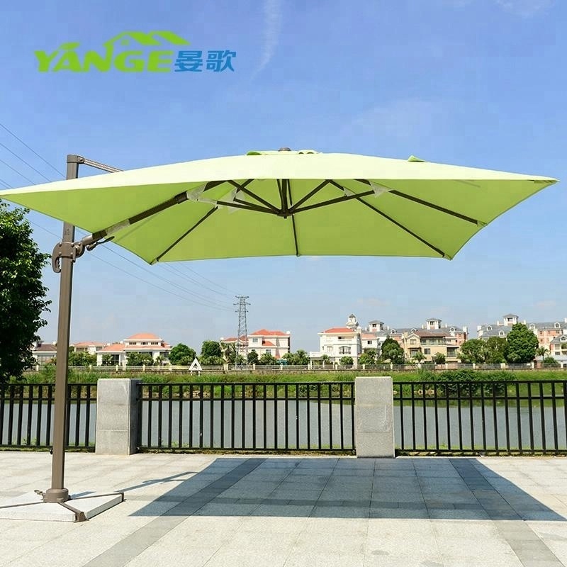 Aluminium outdoor beach umbrella with logo garden set patio umbrellas bases