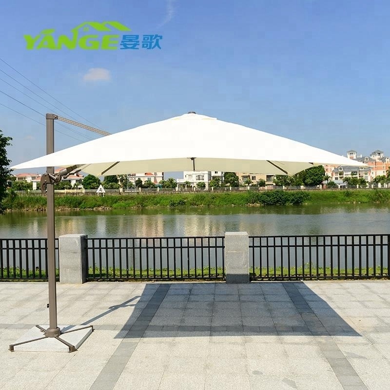 Aluminium outdoor beach umbrella with logo garden set patio umbrellas bases