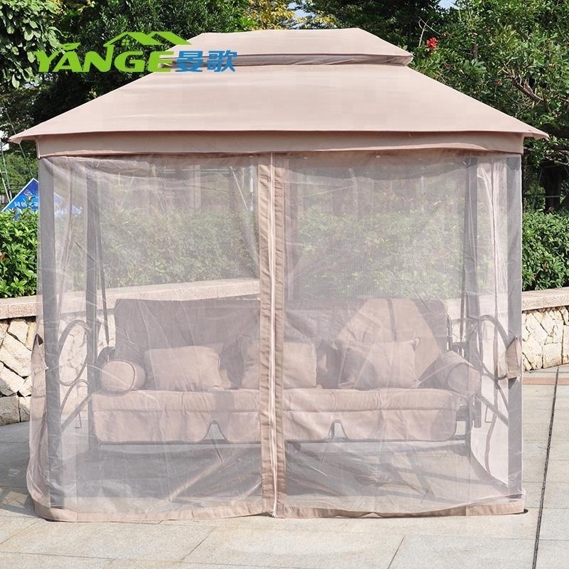 High quality garden set outdoor gazebo canopy swing with cushions