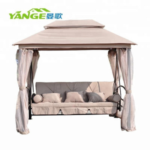 High quality garden set outdoor gazebo canopy swing with cushions