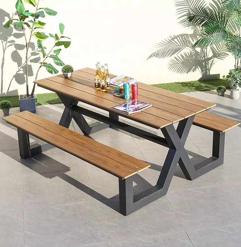 Coffee table set bench with table patio furniture set outdoor dining set garden furniture