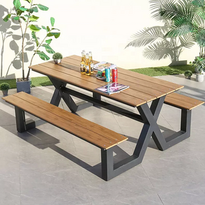 Coffee table set bench with table patio furniture set outdoor dining set garden furniture