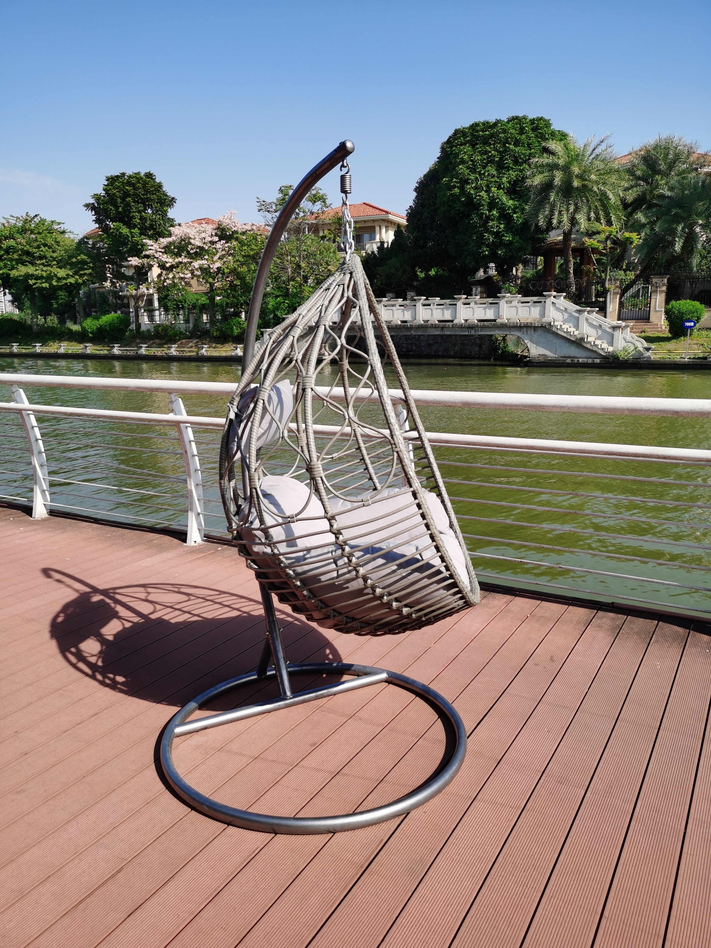 Muebles de exterior para jardin rattan wicker egg shaped patio swings hanging chair jardin furniture