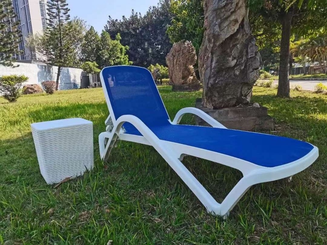 Plastic high quality beach hotel Sun Deck Chair swimming pool chaise longue outdoor Sun Loungers laying chair