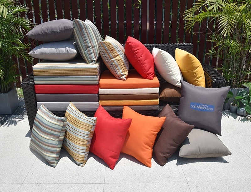 Custom outdoor Patio Furniture Sofa Seat Waterproof Replacement Cushions Garden Bench chair Cushions Cover and pillow