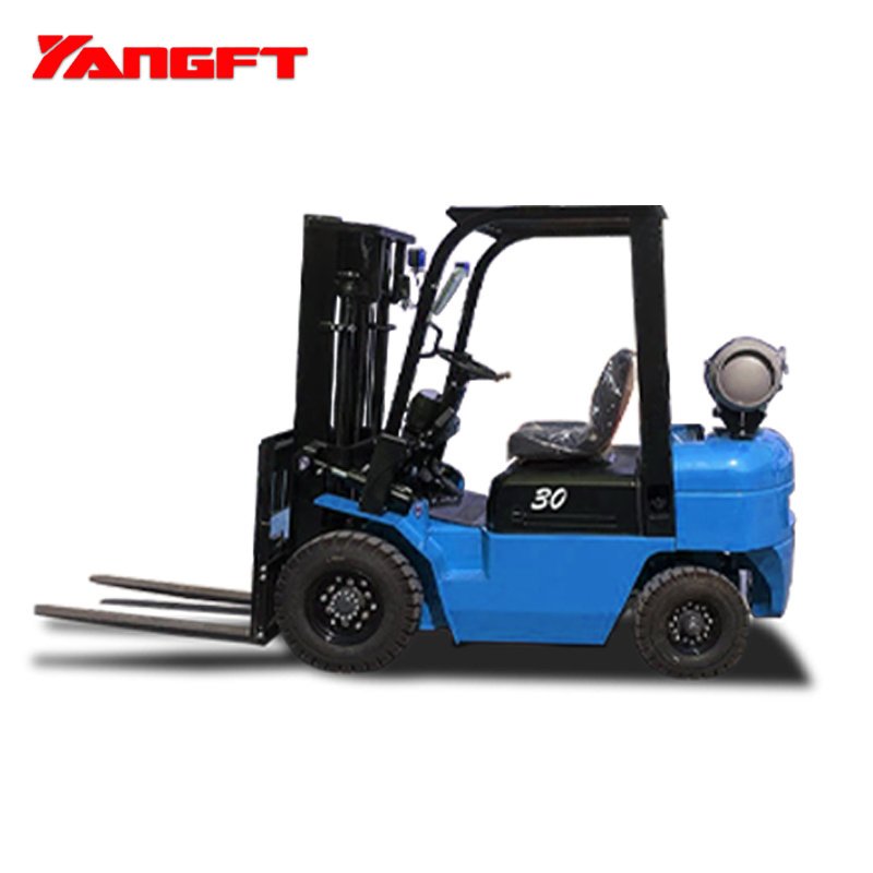 YangFT Optional Nissan engine container forklift 2.5t 3ton 4 ton gasoline lifter LPG compact mini fork lift truck