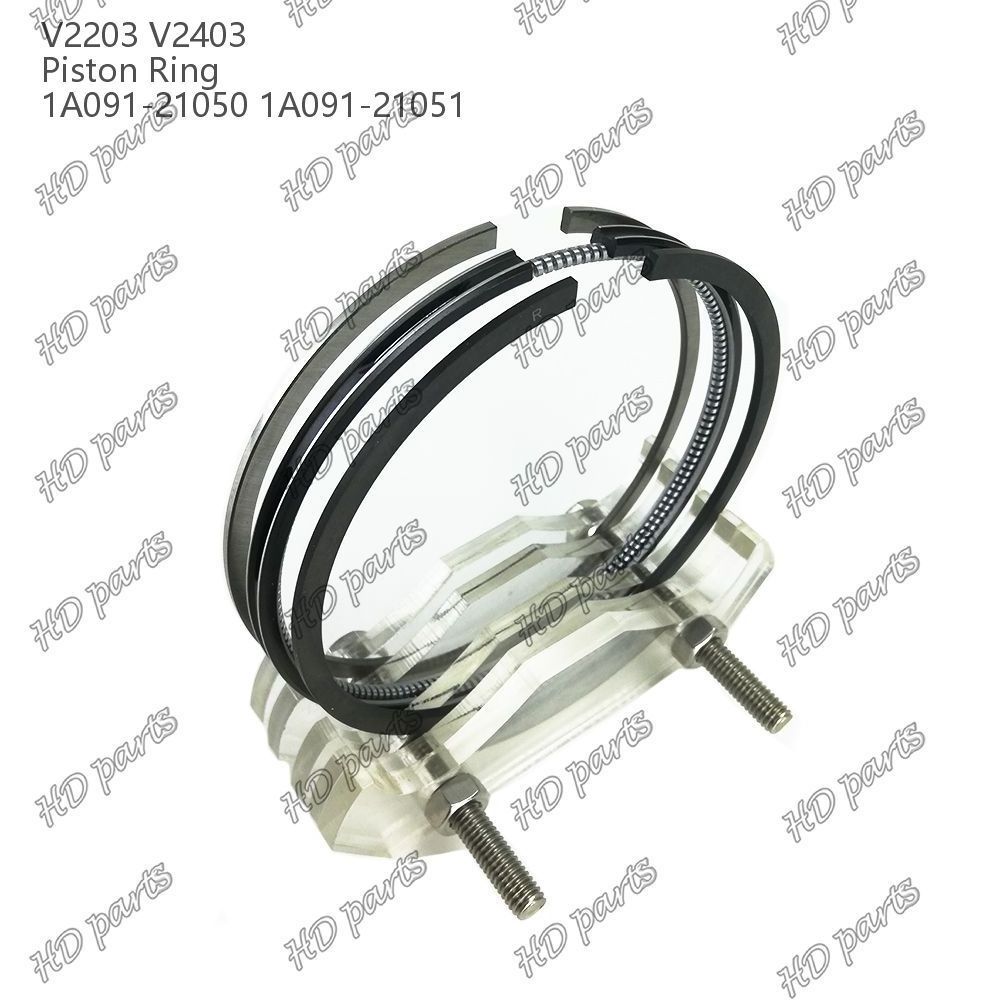 D1703 D1803 V2203 V2403 Piston Ring 1A091-21050 1A091-21010 For Kubota Tractor Excavator Engine Repair Parts