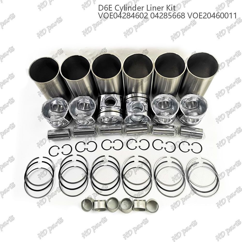 D6E Cylinder Liner Kit VOE04284602 04285668 VOE20460011 Suitable For Volvo Deutz Engine Overhaul Repair Set