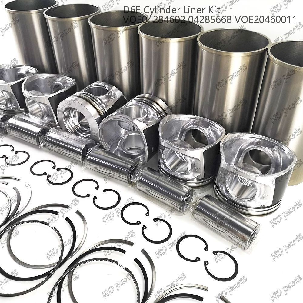 D6E Cylinder Liner Kit VOE04284602 04285668 VOE20460011 Suitable For Volvo Deutz Engine Overhaul Repair Set