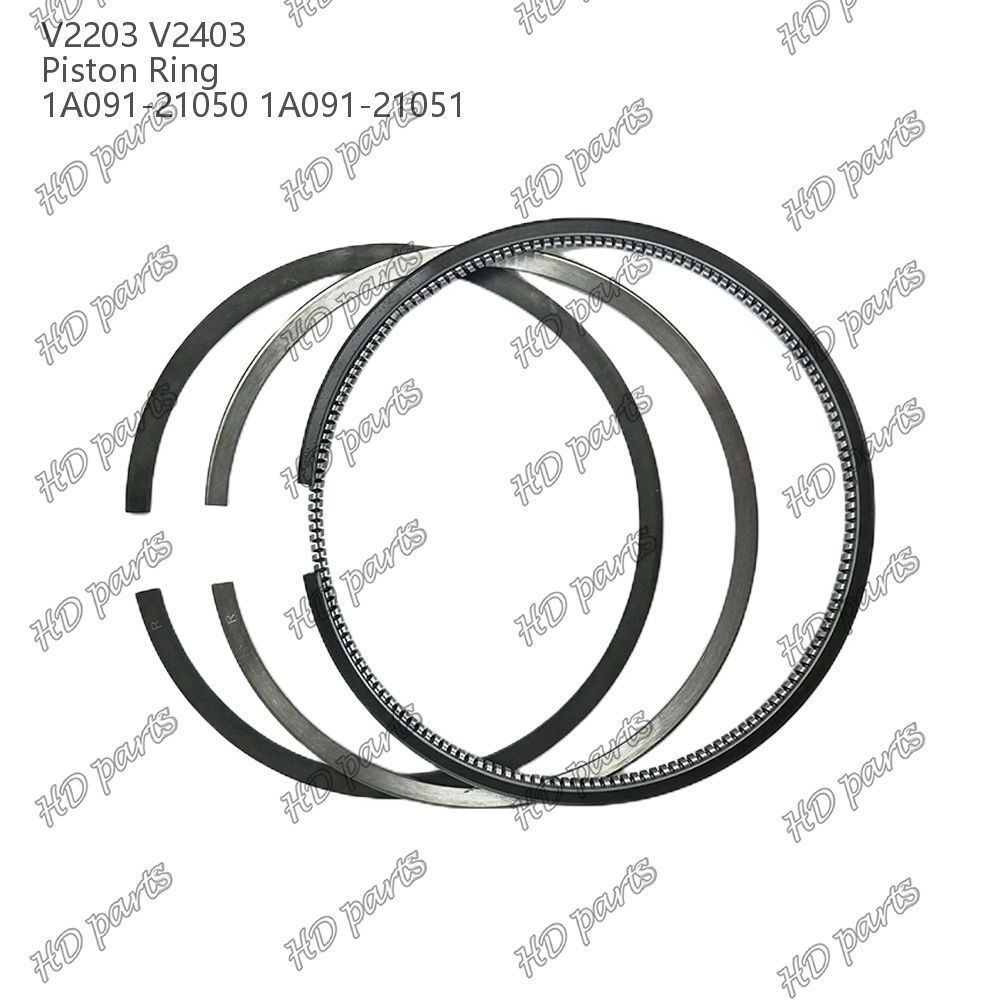 D1703 D1803 V2203 V2403 Piston Ring 1A091-21050 1A091-21010 For Kubota Tractor Excavator Engine Repair Parts