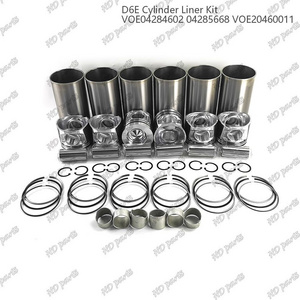 D6E Cylinder Liner Kit VOE04284602 04285668 VOE20460011 Suitable For Volvo Deutz Engine Overhaul Repair Set