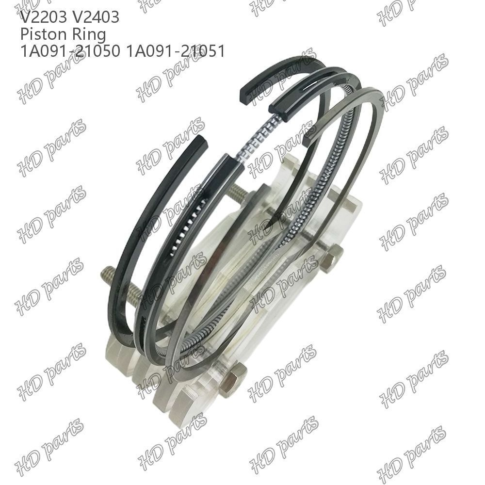 D1703 D1803 V2203 V2403 Piston Ring 1A091-21050 1A091-21010 For Kubota Tractor Excavator Engine Repair Parts