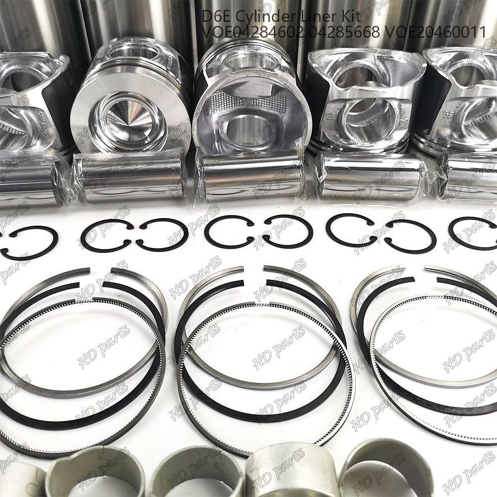 D6E Cylinder Liner Kit VOE04284602 04285668 VOE20460011 Suitable For Volvo Deutz Engine Overhaul Repair Set