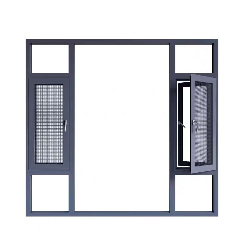 European-style high-quality energy-saving heat-insulating aluminum alloy two-story sound-proof glass window passive house window