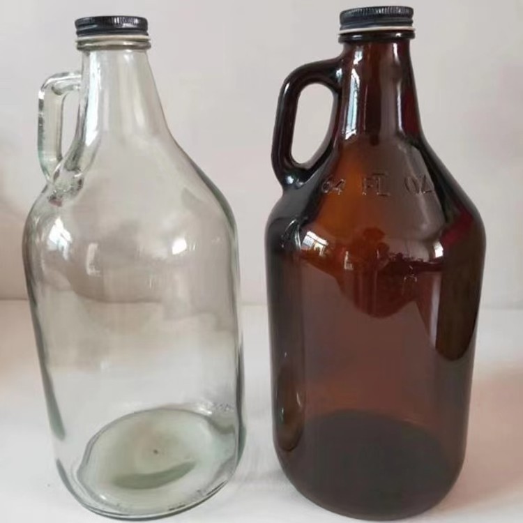 8 oz 16 oz 32 oz 64 oz California bottle amber glass wine beer grower half gallon bottle