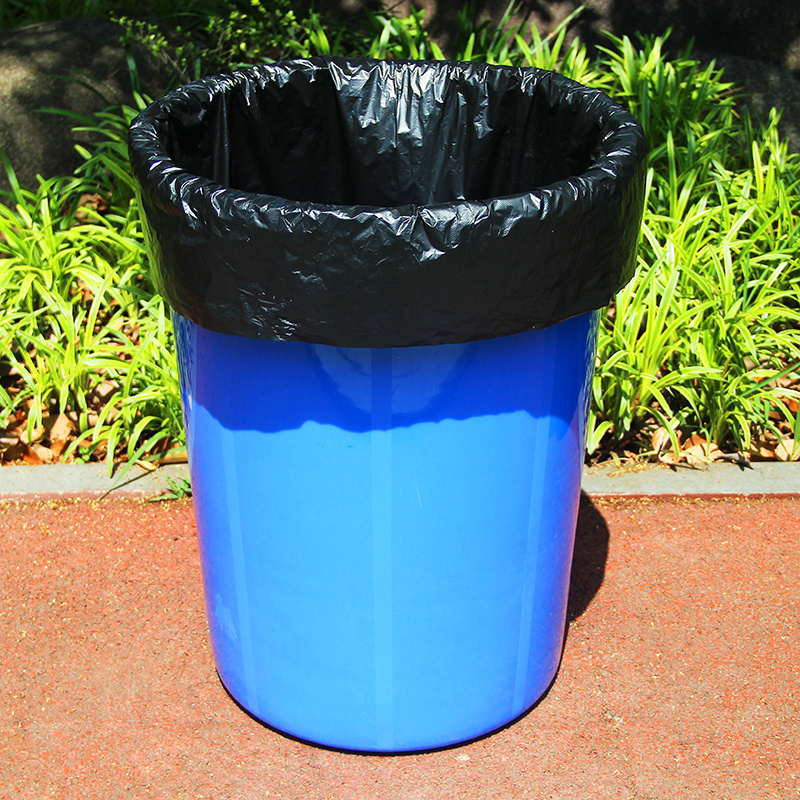 Compostable Disposable Trash Bag Cheap Black Plastic Heavy Duty Big Bin Garbage Bags For Dustbin Garbage Bag