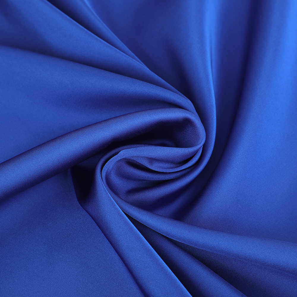 Dull Satin Woven Fabric 97% Polyester 3%Spandex Heavy Spandex Silk Satin for Costume Fabric