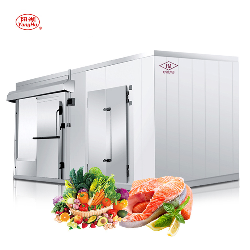 Yanghu FM Approval Walk-in Freezer Fridge Refrigerated Warehouse Room Freezing Chamber Refrigeration Chiller for Vegetables