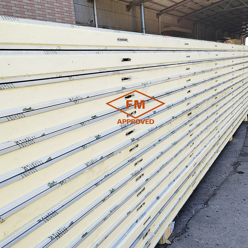 Customized Size Polyurethane Sandwich Panels For Cold Room 50/75/100/120/150/200mm