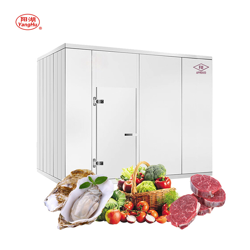 Yanghu FM Approval Walk-in Freezer Fridge Refrigerated Warehouse Room Freezing Chamber Refrigeration Chiller for Vegetables