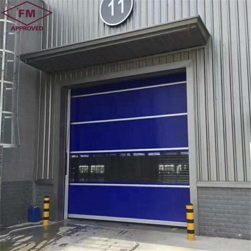 High Speed PVC Fabric Insulated Curtain Keep Temperature Rapid Rising  Fast Rolling Roller roll door for cold room