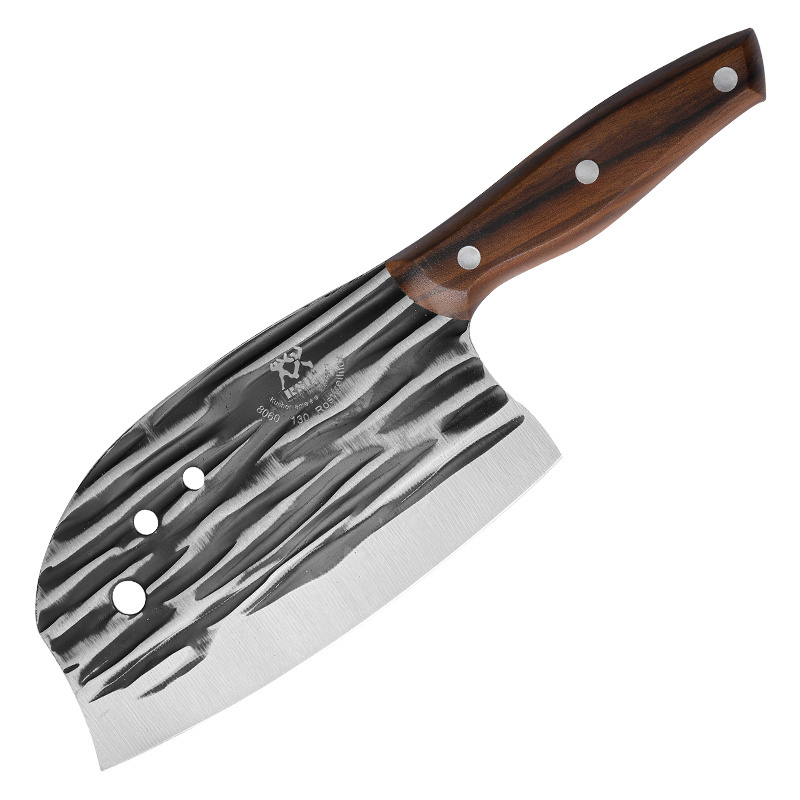 Forging slicer 40CR13 stainless steel covered with wood grain handle light easy to use for a long time forging slicer