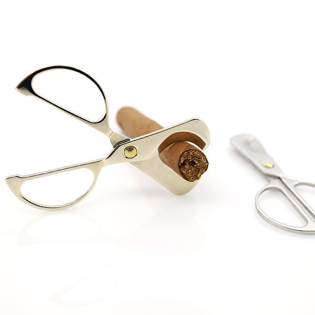 Customized Stainless Steel Tool Scissors Cigar Cutter For Ladies