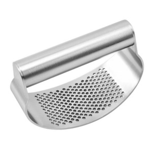 100% Stainless Steel Garlic Masher Rocker Crusher Chopper Mincer Press Kitchen Garlic Press Rocker