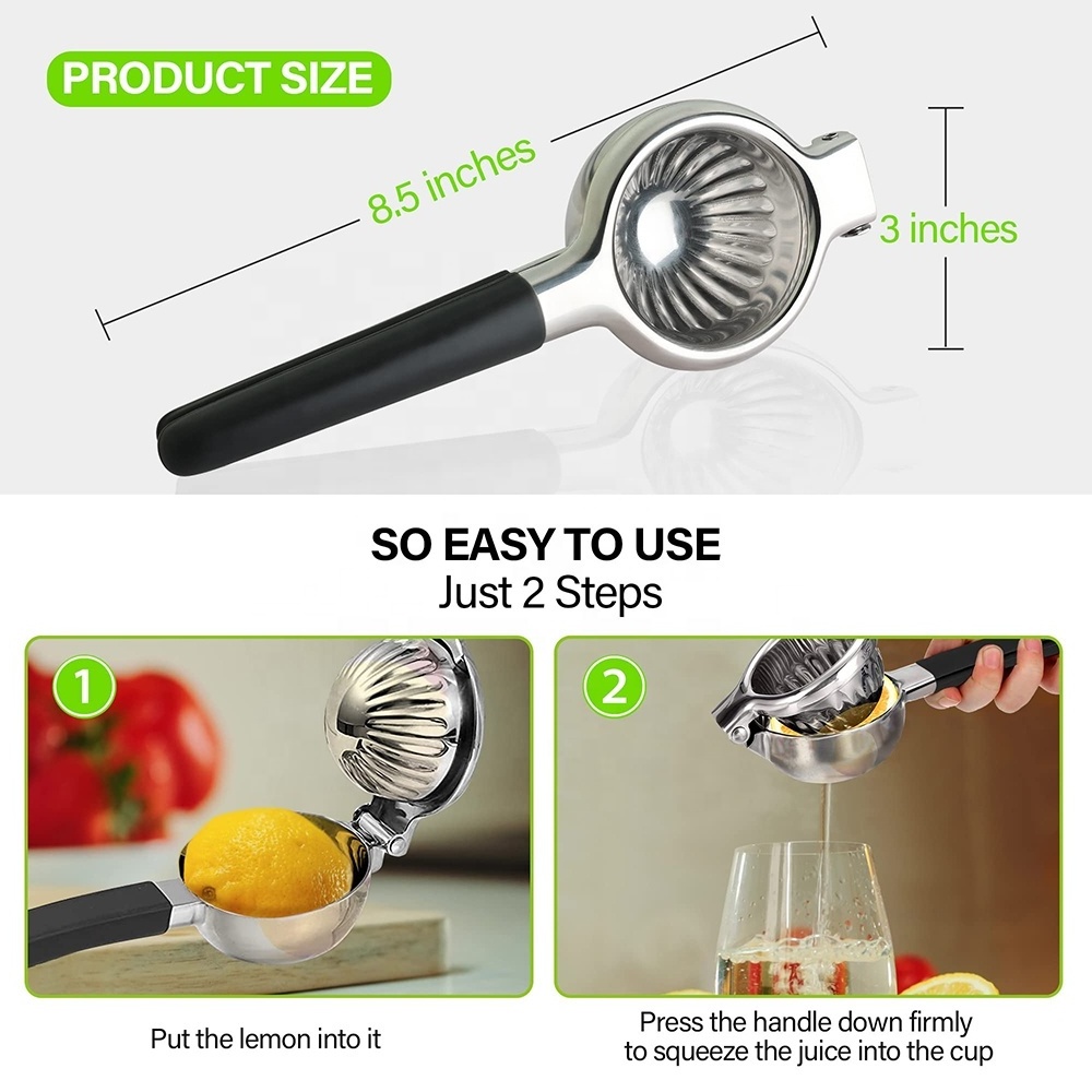 TOALLWIN kitchen gadgets fruit press manual lime juicer squeezer portable lemon squeezer stainless steel fruit citrus juicer