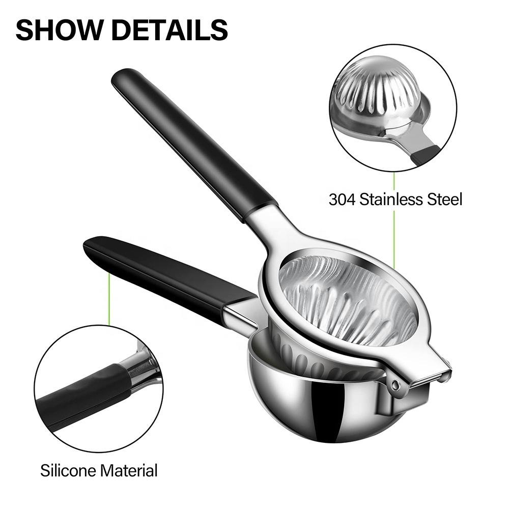 TOALLWIN kitchen gadgets fruit press manual lime juicer squeezer portable lemon squeezer stainless steel fruit citrus juicer